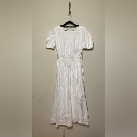 Reformation Anneliese Linen Dress in White - Picture 5 of 10